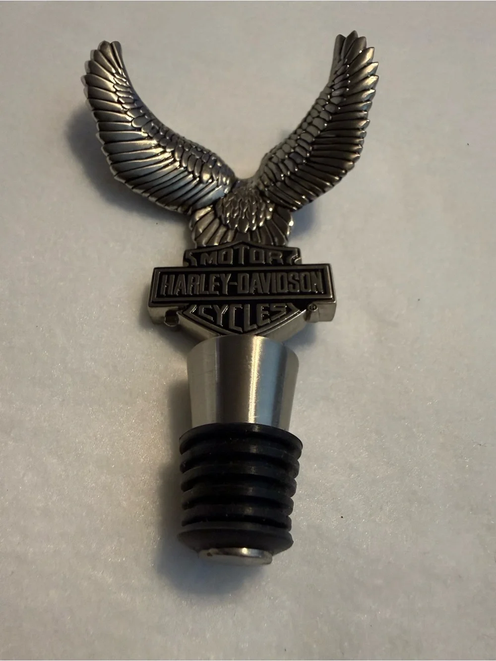 Harley-Davidson Eagle Metal Wine Bottle Stopper Barware